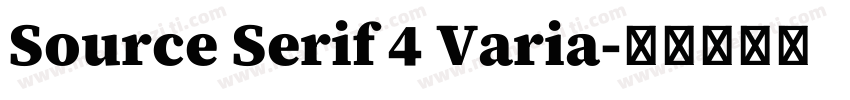 Source Serif 4 Varia字体转换